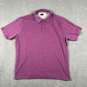 Left Coast Tee Superfine Polo Shirt XL Blue Preppy‎ Comfort Magenta Pink